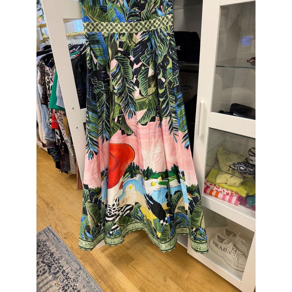 Alice + Olivia Fia Fit-And-Flare Dress Gown in Palm Beach NWT's $995 Cocktail - Picture 10 of 16
